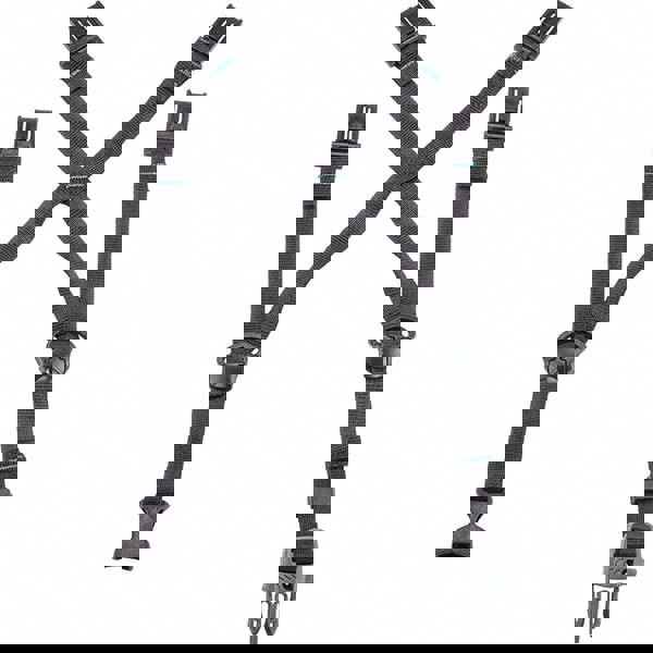 Hard Hat Replacement Chin Protector: Polyester, Black